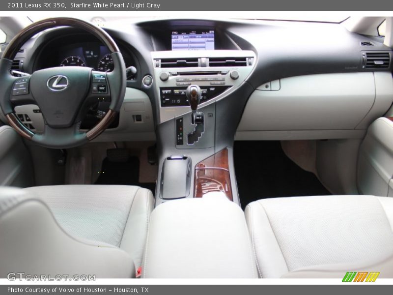 Starfire White Pearl / Light Gray 2011 Lexus RX 350