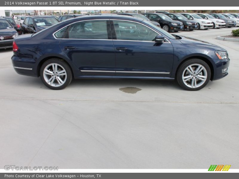 Night Blue Metallic / Titan Black 2014 Volkswagen Passat 1.8T SEL Premium