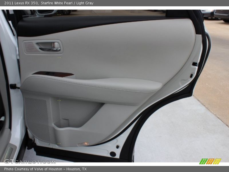 Starfire White Pearl / Light Gray 2011 Lexus RX 350