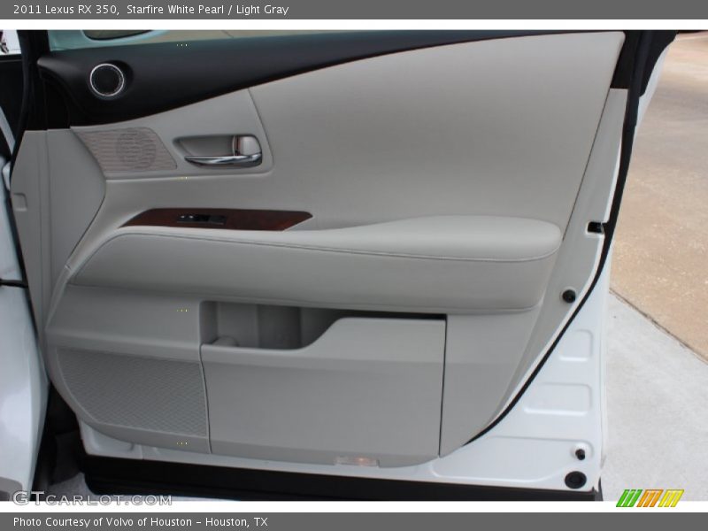 Starfire White Pearl / Light Gray 2011 Lexus RX 350