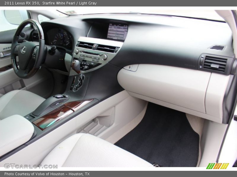 Starfire White Pearl / Light Gray 2011 Lexus RX 350