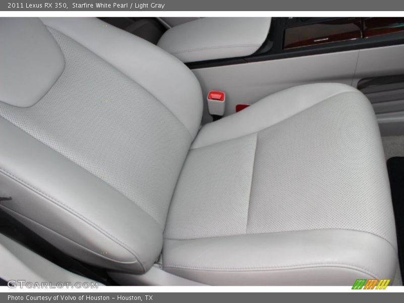 Starfire White Pearl / Light Gray 2011 Lexus RX 350