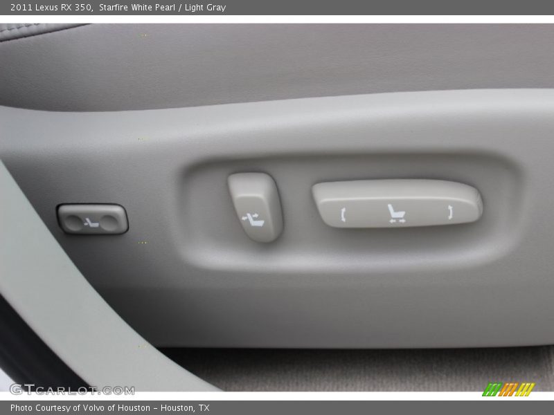 Starfire White Pearl / Light Gray 2011 Lexus RX 350
