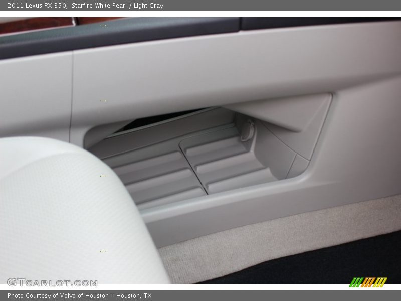 Starfire White Pearl / Light Gray 2011 Lexus RX 350