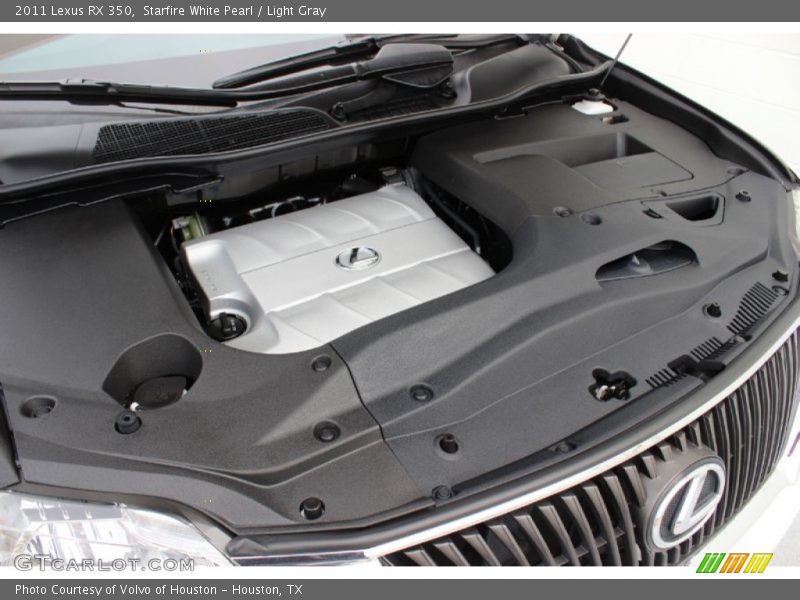 Starfire White Pearl / Light Gray 2011 Lexus RX 350
