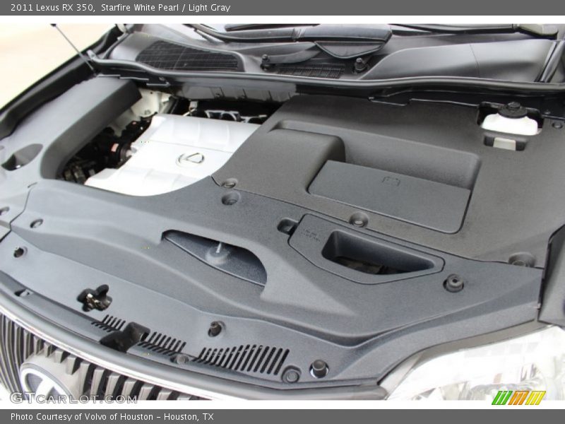 Starfire White Pearl / Light Gray 2011 Lexus RX 350