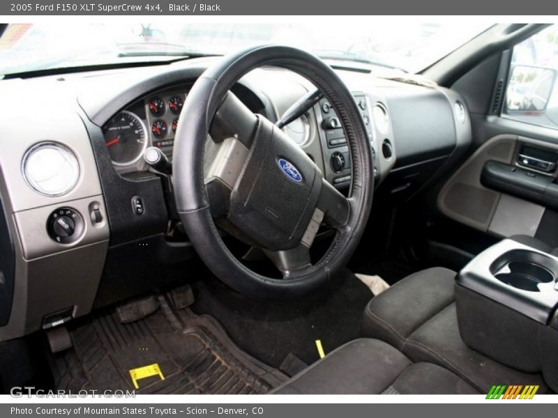 Black / Black 2005 Ford F150 XLT SuperCrew 4x4