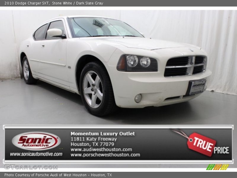 Stone White / Dark Slate Gray 2010 Dodge Charger SXT