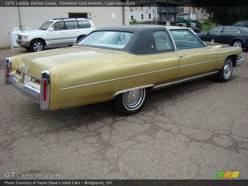 Florentine Gold Firemist / Light Ivory-Gold 1976 Cadillac DeVille Coupe