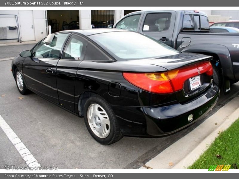 Black / Tan 2001 Saturn S Series SC2 Coupe