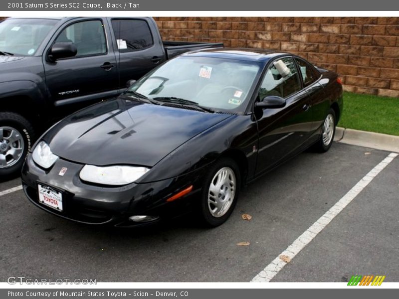 Black / Tan 2001 Saturn S Series SC2 Coupe