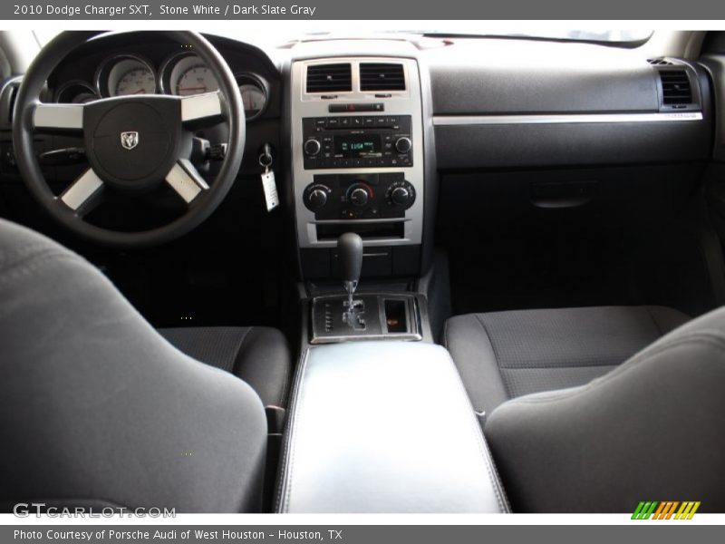 Stone White / Dark Slate Gray 2010 Dodge Charger SXT