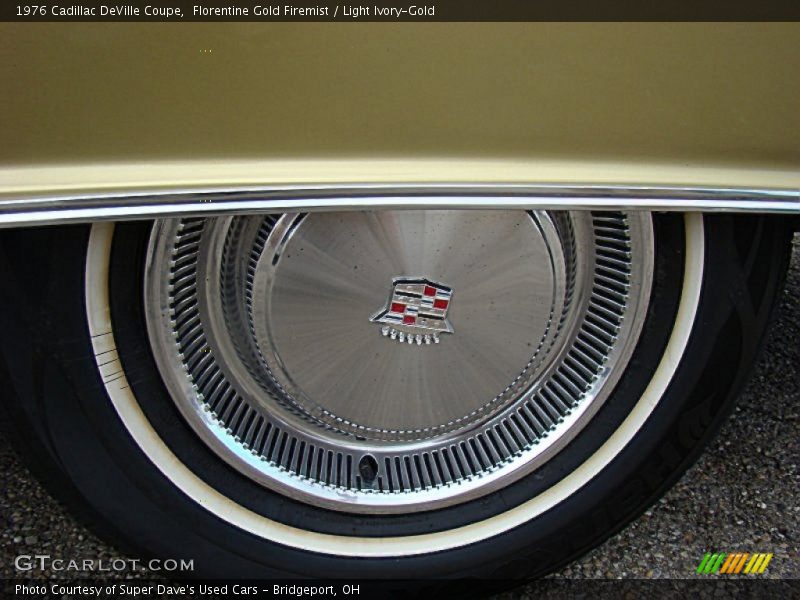Florentine Gold Firemist / Light Ivory-Gold 1976 Cadillac DeVille Coupe
