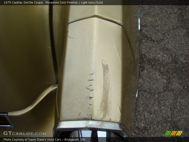 Florentine Gold Firemist / Light Ivory-Gold 1976 Cadillac DeVille Coupe