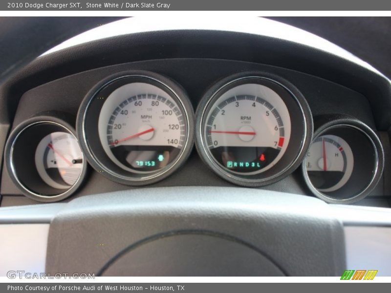 Stone White / Dark Slate Gray 2010 Dodge Charger SXT