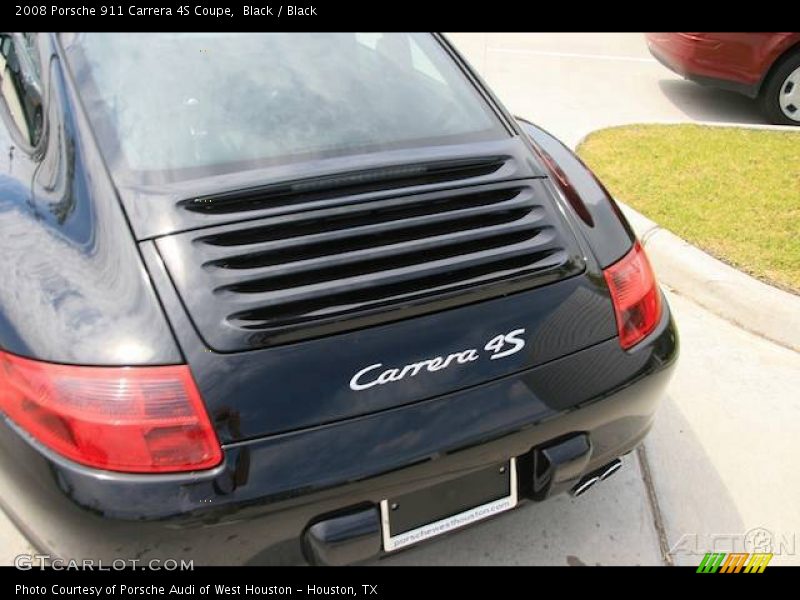 Black / Black 2008 Porsche 911 Carrera 4S Coupe