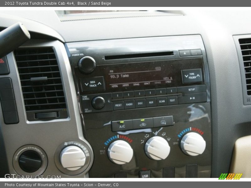 Black / Sand Beige 2012 Toyota Tundra Double Cab 4x4