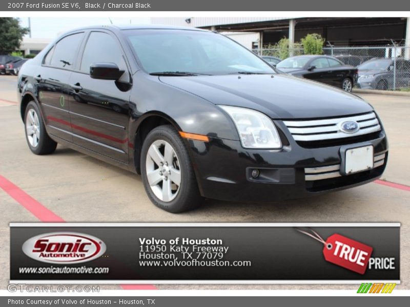 Black / Charcoal Black 2007 Ford Fusion SE V6