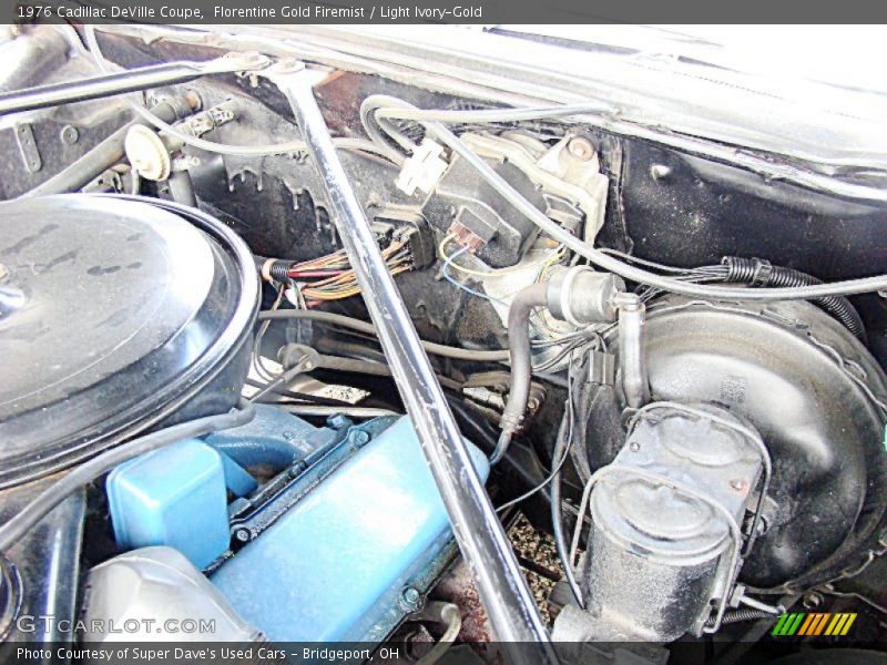 Florentine Gold Firemist / Light Ivory-Gold 1976 Cadillac DeVille Coupe