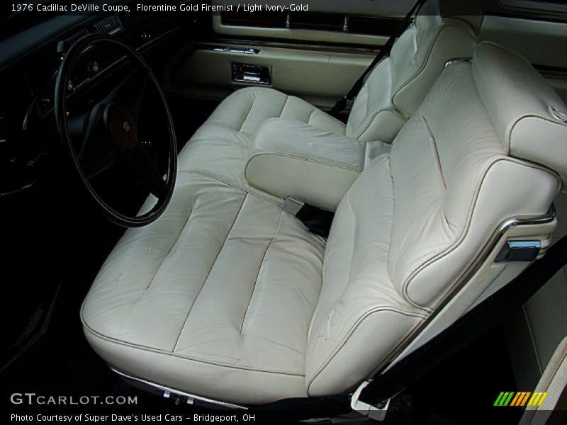 Florentine Gold Firemist / Light Ivory-Gold 1976 Cadillac DeVille Coupe