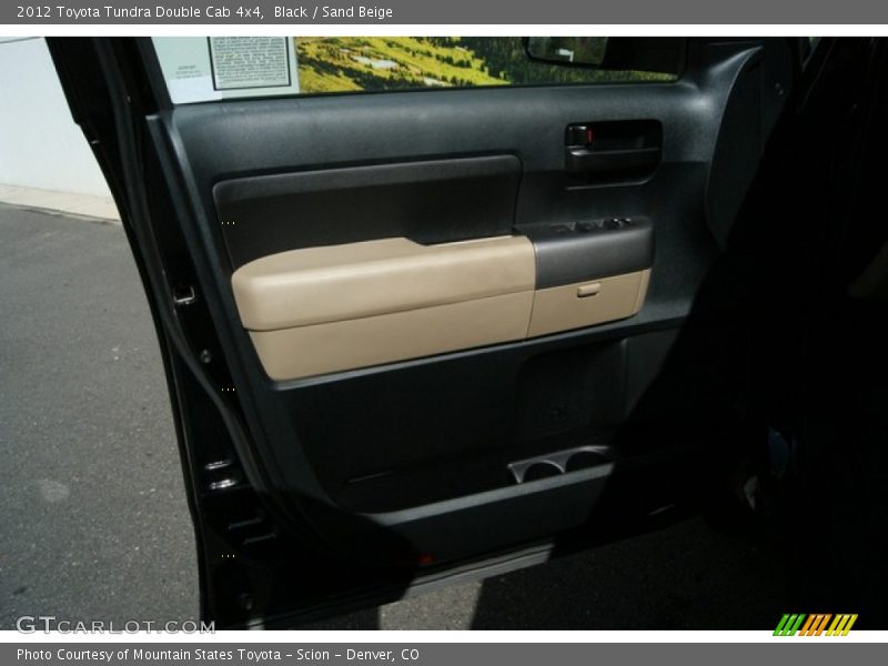 Black / Sand Beige 2012 Toyota Tundra Double Cab 4x4