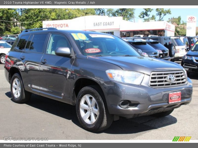 Magnetic Gray Metallic / Ash 2010 Toyota Highlander V6 4WD