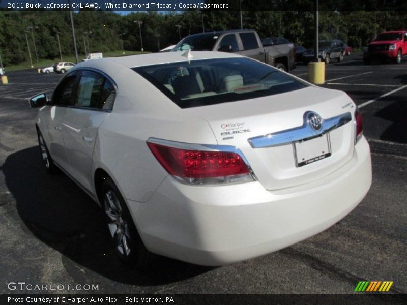 White Diamond Tricoat / Cocoa/Cashmere 2011 Buick LaCrosse CXL AWD