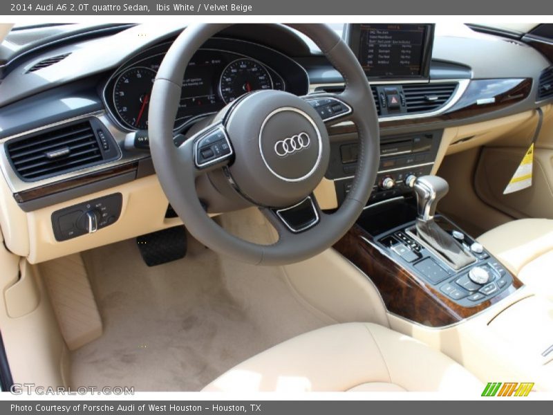 Ibis White / Velvet Beige 2014 Audi A6 2.0T quattro Sedan