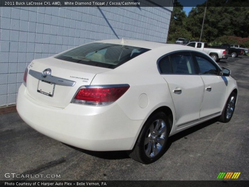 White Diamond Tricoat / Cocoa/Cashmere 2011 Buick LaCrosse CXL AWD