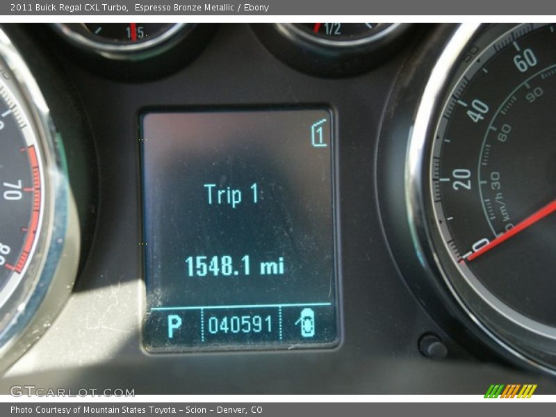 Espresso Bronze Metallic / Ebony 2011 Buick Regal CXL Turbo
