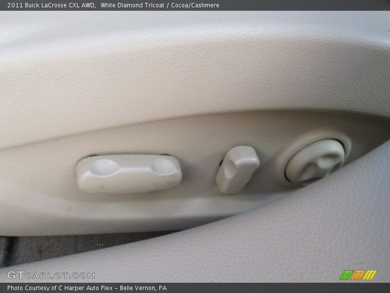 White Diamond Tricoat / Cocoa/Cashmere 2011 Buick LaCrosse CXL AWD