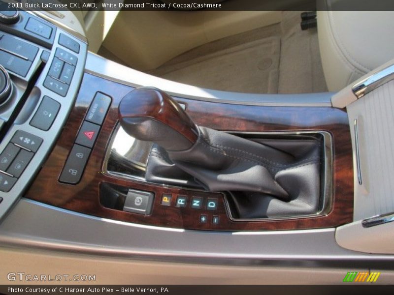 White Diamond Tricoat / Cocoa/Cashmere 2011 Buick LaCrosse CXL AWD
