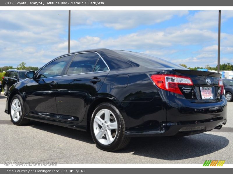 Attitude Black Metallic / Black/Ash 2012 Toyota Camry SE