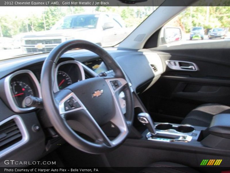 Gold Mist Metallic / Jet Black 2012 Chevrolet Equinox LT AWD