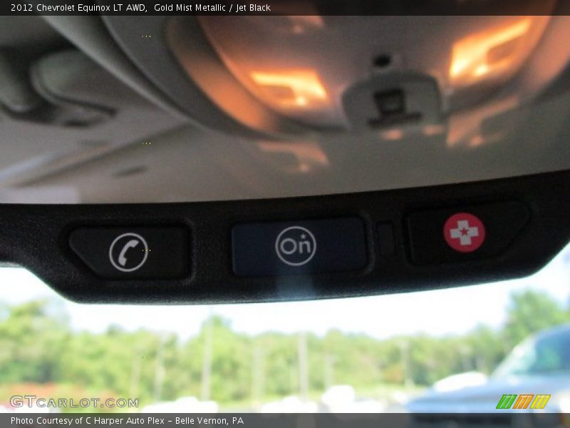 Gold Mist Metallic / Jet Black 2012 Chevrolet Equinox LT AWD