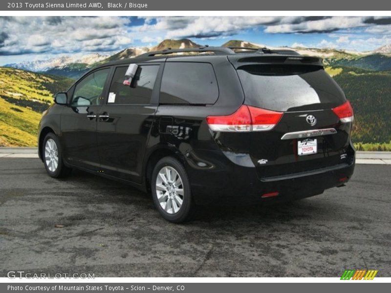 Black / Bisque 2013 Toyota Sienna Limited AWD