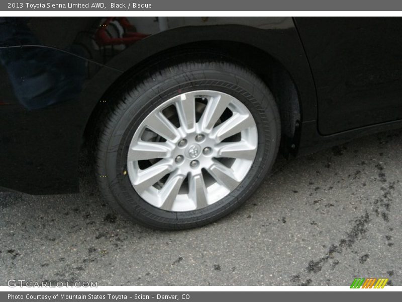 Black / Bisque 2013 Toyota Sienna Limited AWD