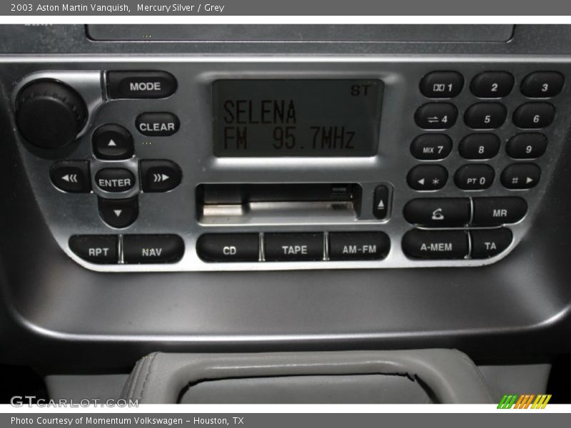 Controls of 2003 Vanquish 