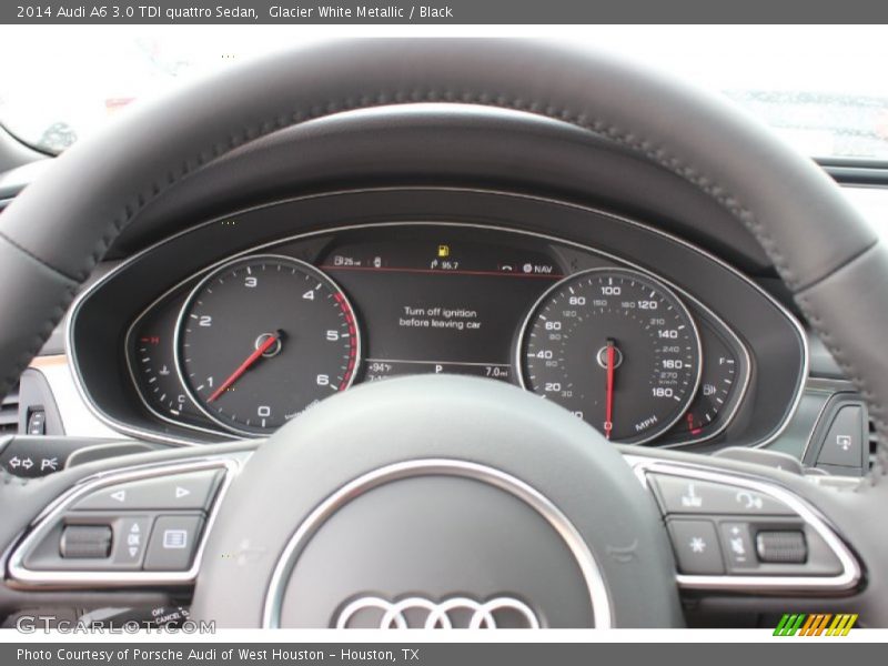 Glacier White Metallic / Black 2014 Audi A6 3.0 TDI quattro Sedan