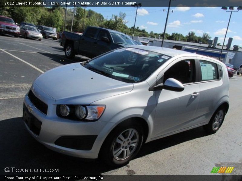 Silver Ice Metallic / Jet Black/Dark Titanium 2012 Chevrolet Sonic LS Hatch