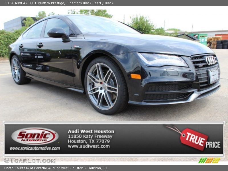 Phantom Black Pearl / Black 2014 Audi A7 3.0T quattro Prestige
