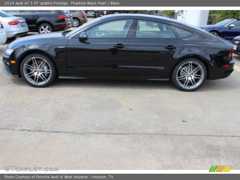 Phantom Black Pearl / Black 2014 Audi A7 3.0T quattro Prestige