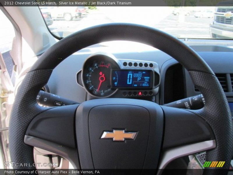 Silver Ice Metallic / Jet Black/Dark Titanium 2012 Chevrolet Sonic LS Hatch