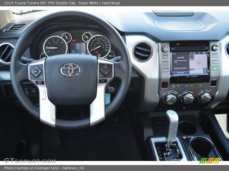 Super White / Sand Beige 2014 Toyota Tundra SR5 TRD Double Cab