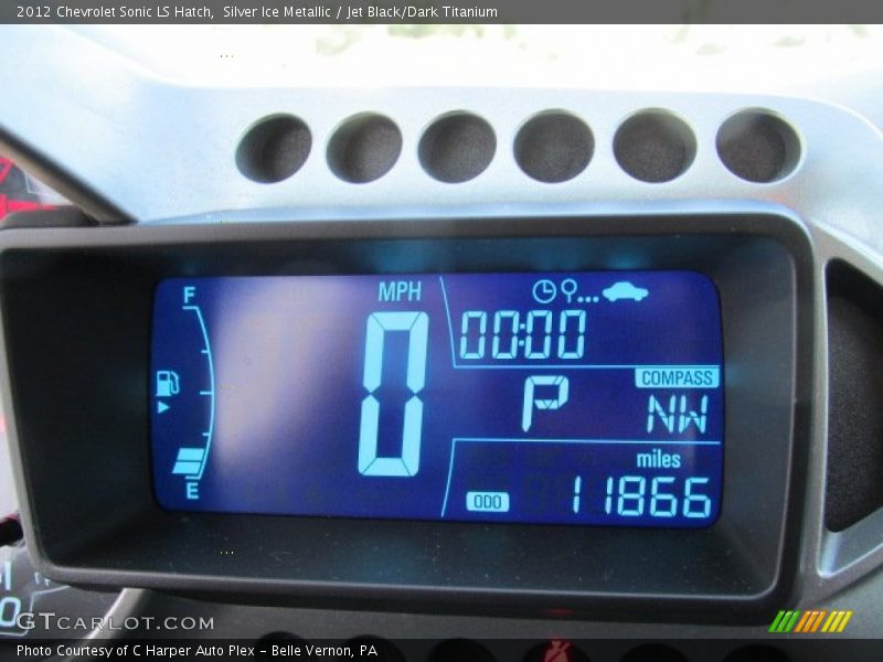 Silver Ice Metallic / Jet Black/Dark Titanium 2012 Chevrolet Sonic LS Hatch