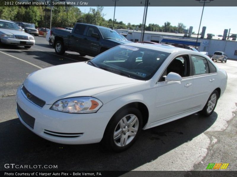 Summit White / Gray 2012 Chevrolet Impala LT