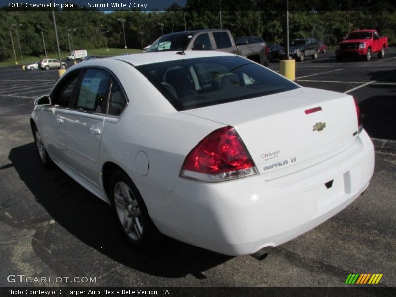 Summit White / Gray 2012 Chevrolet Impala LT