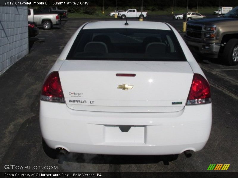 Summit White / Gray 2012 Chevrolet Impala LT