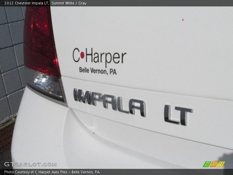 Summit White / Gray 2012 Chevrolet Impala LT