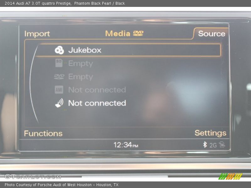 Phantom Black Pearl / Black 2014 Audi A7 3.0T quattro Prestige